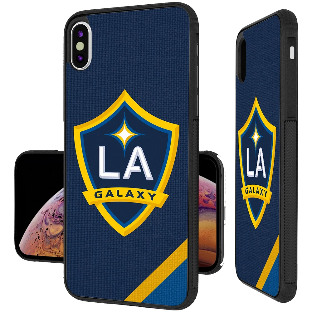LA Galaxy Diagonal Stripe Bump iPhone XS Max Case