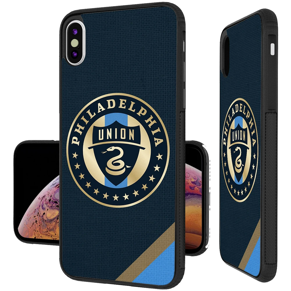 Philadelphia Union Diagonal Stripe Bump iPhone XS Max Case