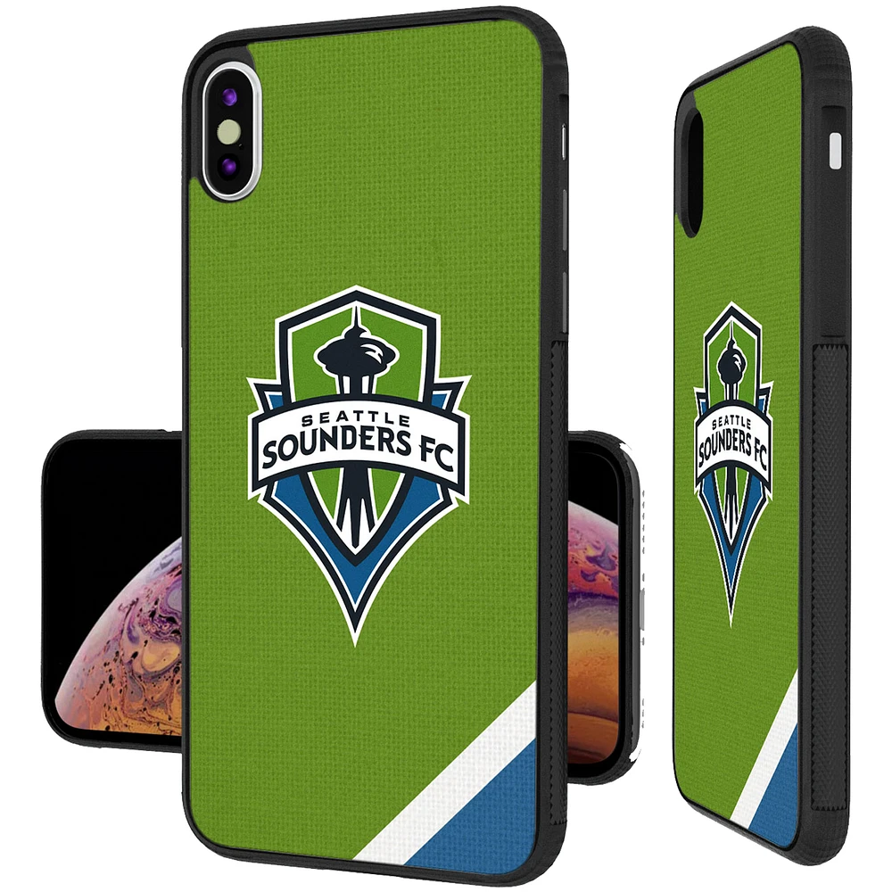 Seattle Sounders FC Diagonal Stripe Bump iPhone XS Max Case