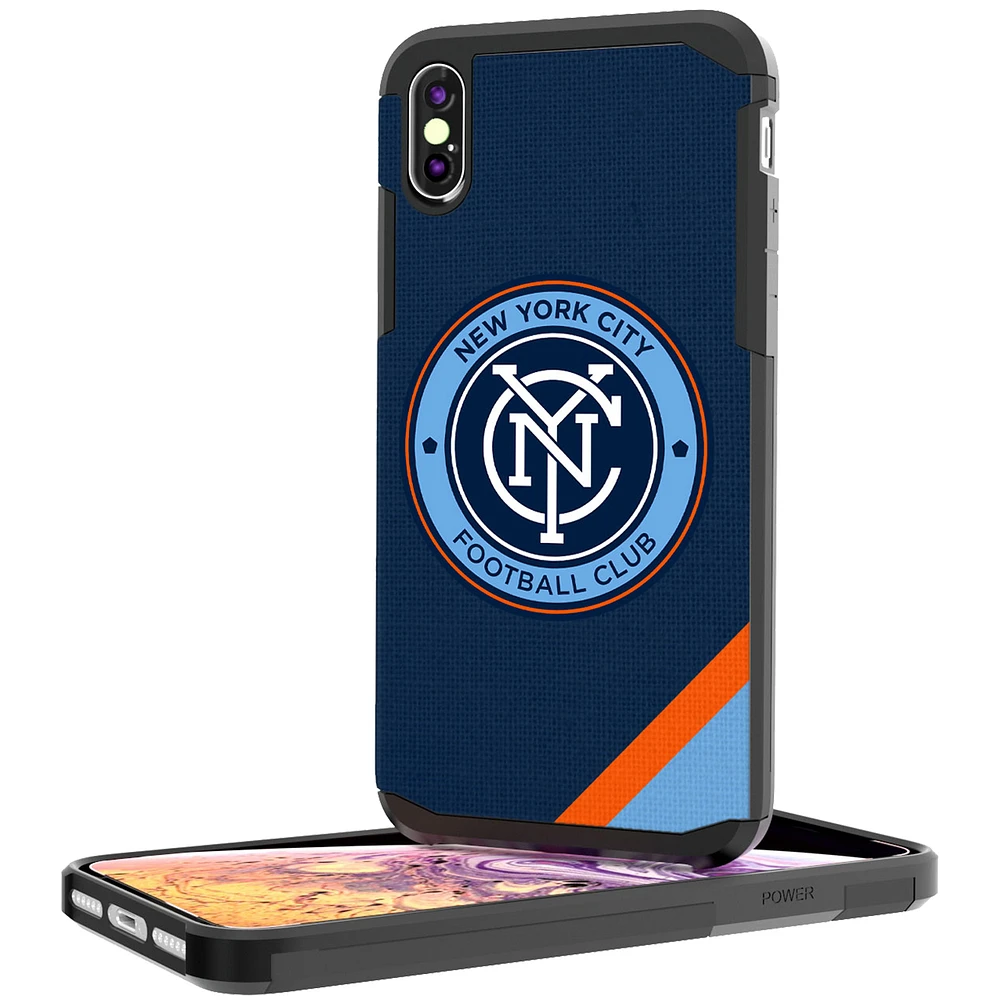 New York City FC Diagonal Stripe Rugged iPhone XS Max Case