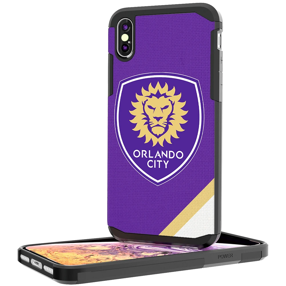 Orlando City SC Diagonal Stripe Rugged iPhone XS Max Case