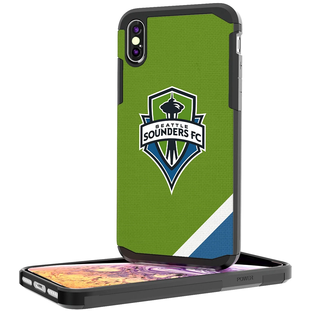 Seattle Sounders FC Diagonal Stripe Rugged iPhone XS Max Case