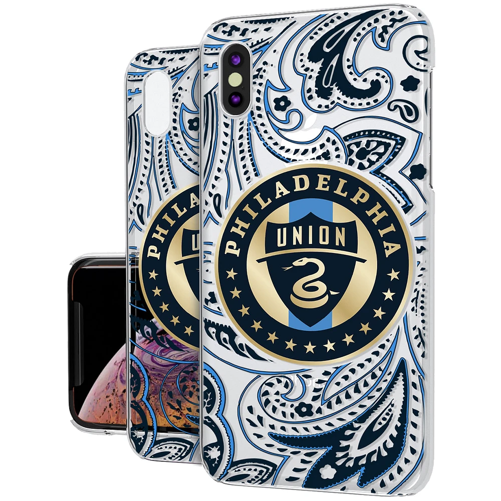 Philadelphia Union Paisley Clear iPhone XS Max Case