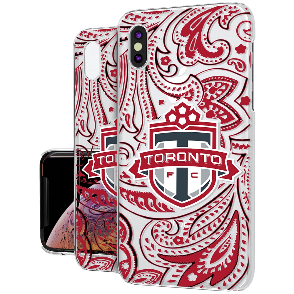 Toronto FC Paisley Clear iPhone XS Max Case