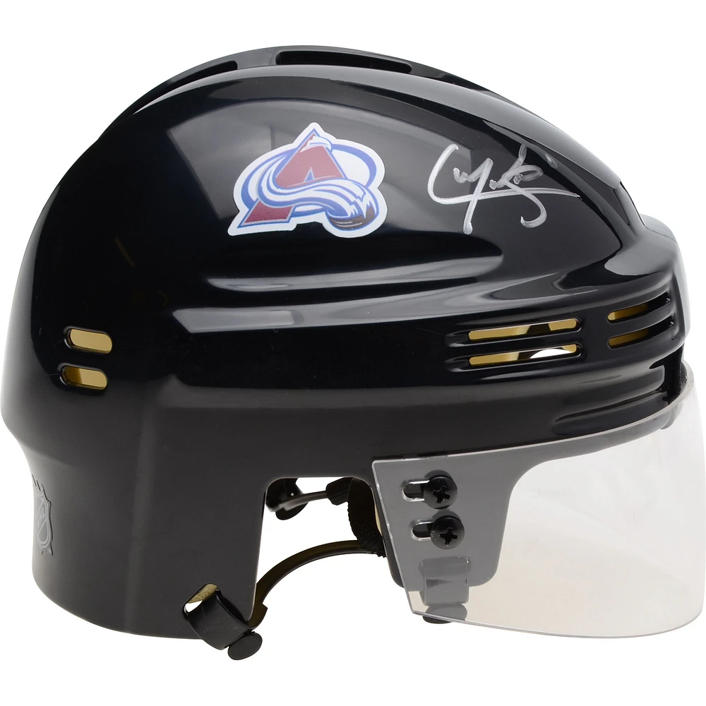 Cale Makar Colorado Avalanche Autographed Black Mini Helmet