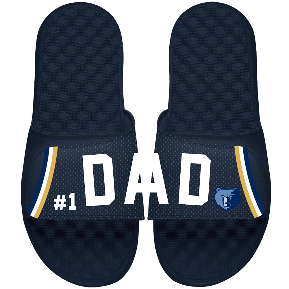 Memphis Grizzlies ISlide Dad Slide Sandals - Navy