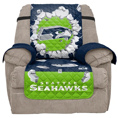 Seattle Seahawks 65'' x 80'' 3D Recliner Protector - Blue