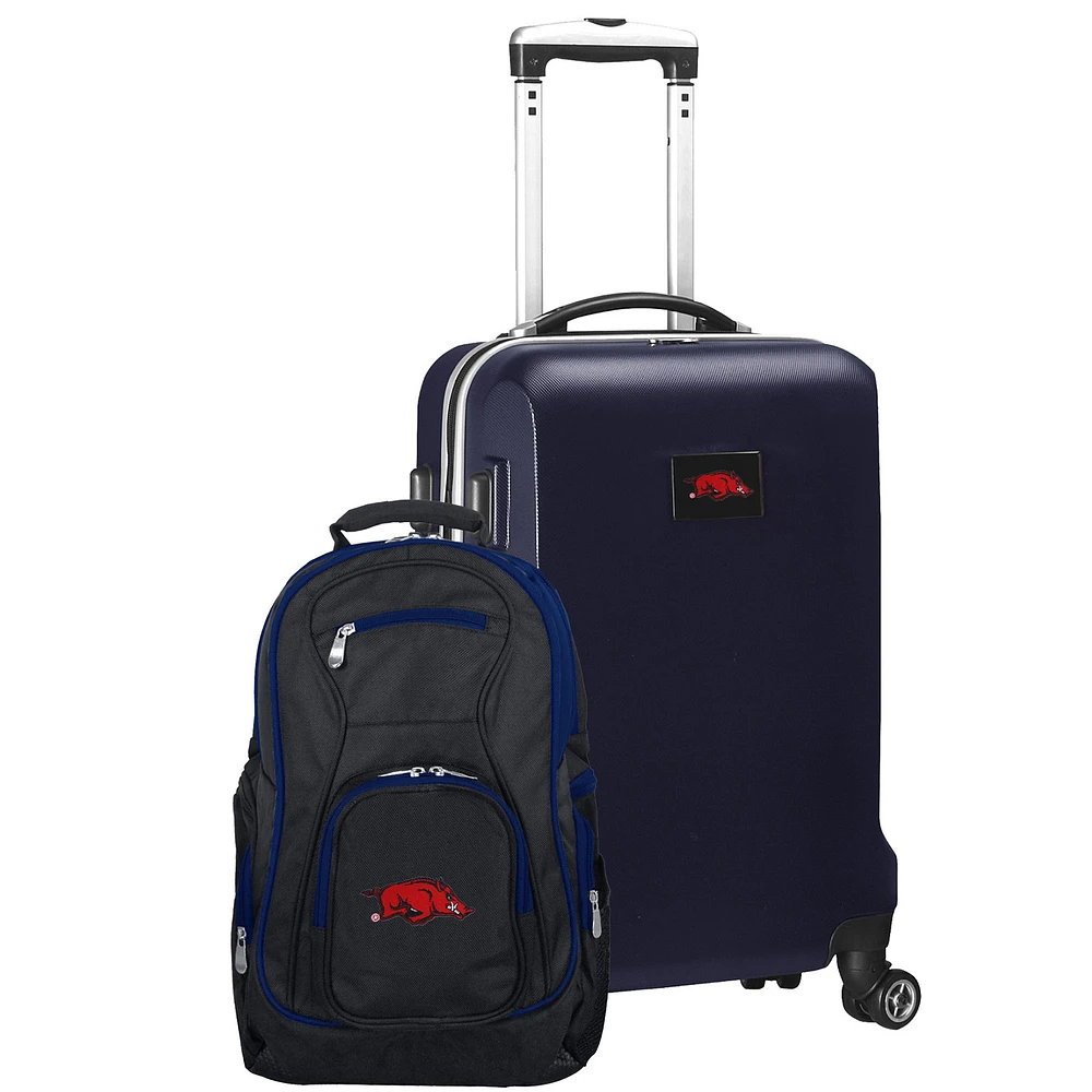 Arkansas Razorbacks Deluxe 2-Piece Backpack and Carry-On Set