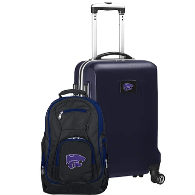 Kansas State Wildcats Deluxe 2-Piece Backpack and Carry-On Set