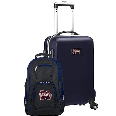 Mississippi State Bulldogs Deluxe 2-Piece Backpack and Carry-On Set