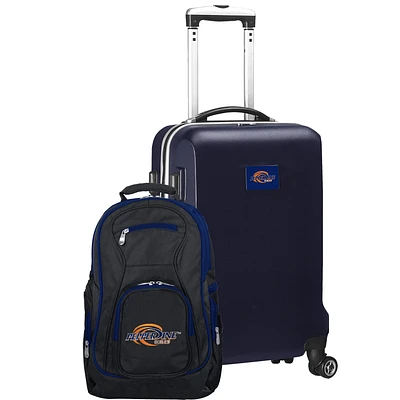 Pepperdine Waves Deluxe 2-Piece Backpack and Carry-On Set