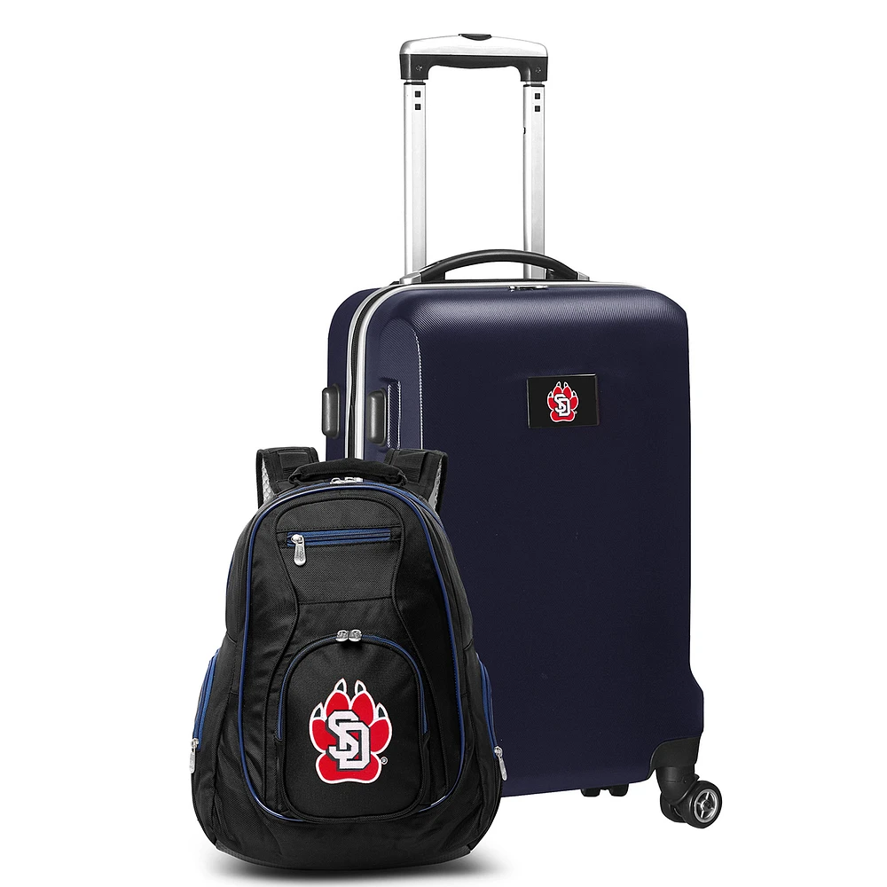 South Dakota Coyotes Deluxe 2-Piece Backpack and Carry-On Set