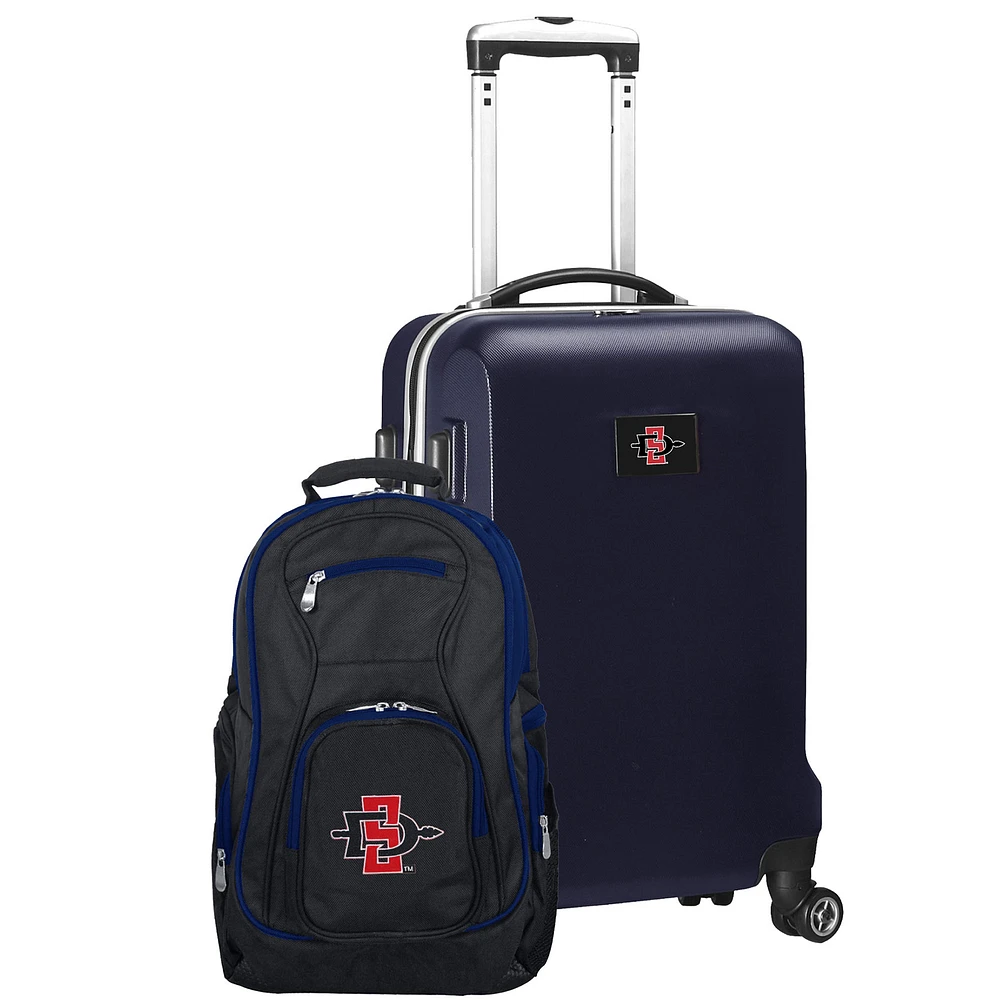San Diego State Aztecs Deluxe 2-Piece Backpack and Carry-On Set
