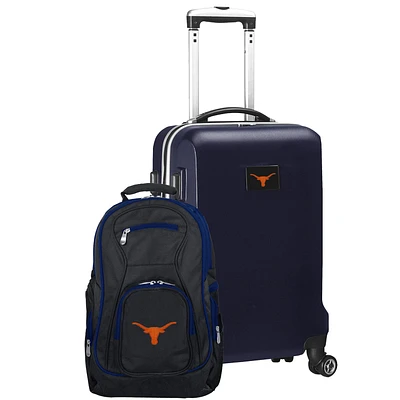 Texas Longhorns Deluxe 2-Piece Backpack and Carry-On Set