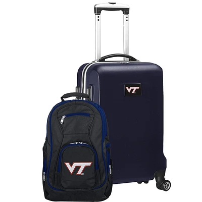 Virginia Tech Hokies Deluxe 2-Piece Backpack and Carry-On Set