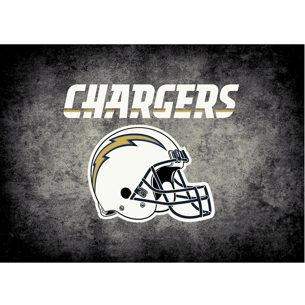 Los Angeles Chargers Imperial 3'10" x 5'4" Distressed Rug