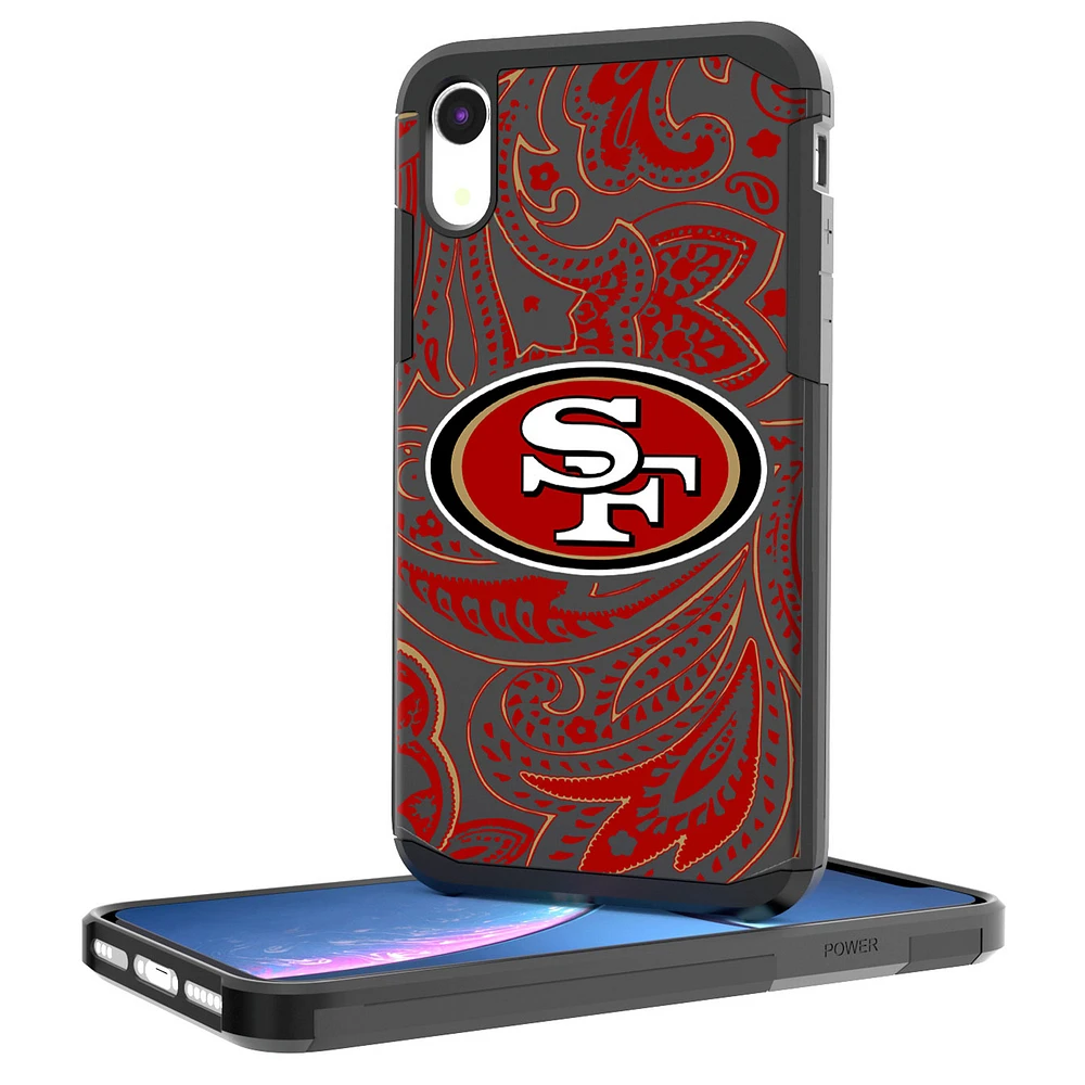 San Francisco 49ers iPhone Rugged Paisley Design Case