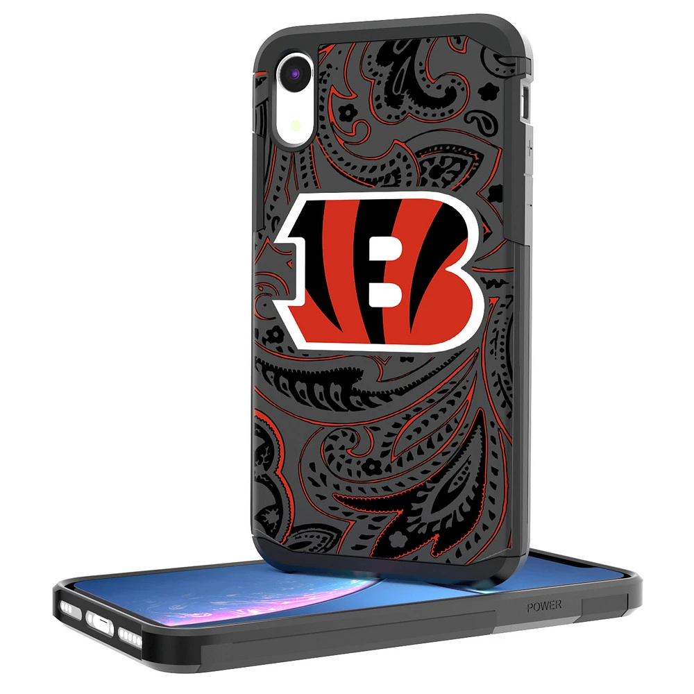 Cincinnati Bengals iPhone Rugged Paisley Design Case