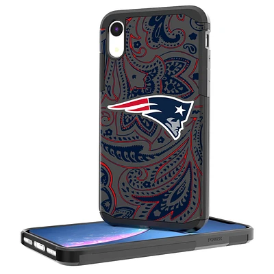 New England Patriots iPhone Rugged Paisley Design Case