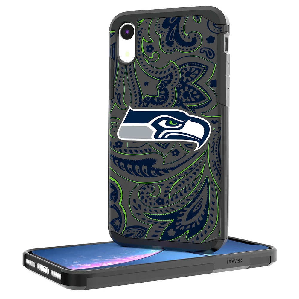 Seattle Seahawks iPhone Rugged Paisley Design Case