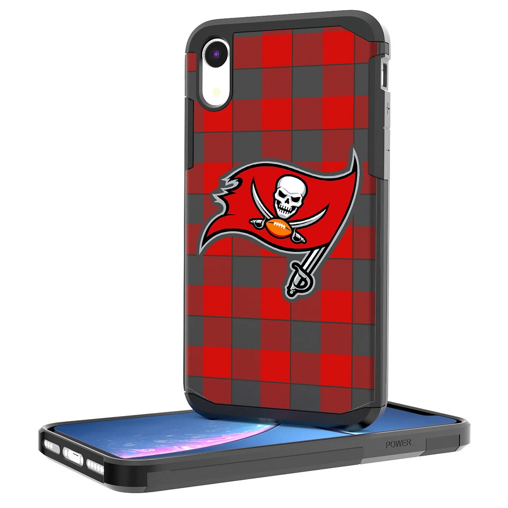 Tampa Bay Buccaneers iPhone Rugged Plaid Design Case