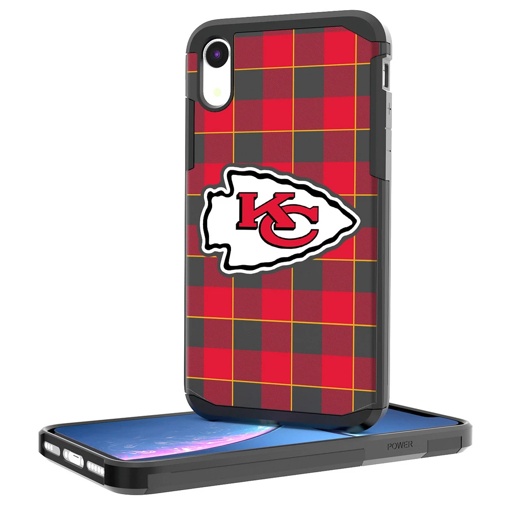 Kansas City Chiefs iPhone Rugged Plaid Design Case