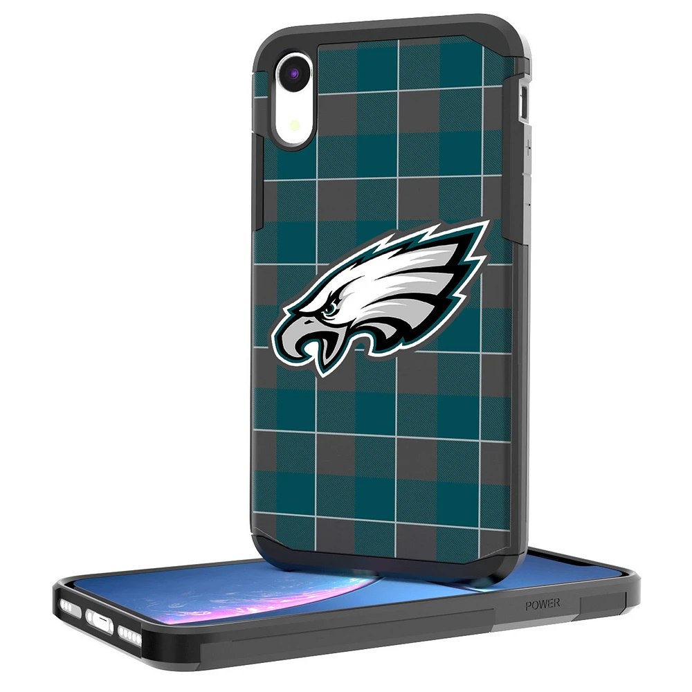 Philadelphia Eagles iPhone Rugged Plaid Design Case