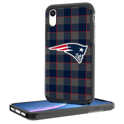 New England Patriots iPhone Rugged Plaid Design Case