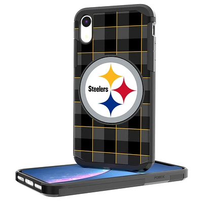 Pittsburgh Steelers iPhone Rugged Plaid Design Case
