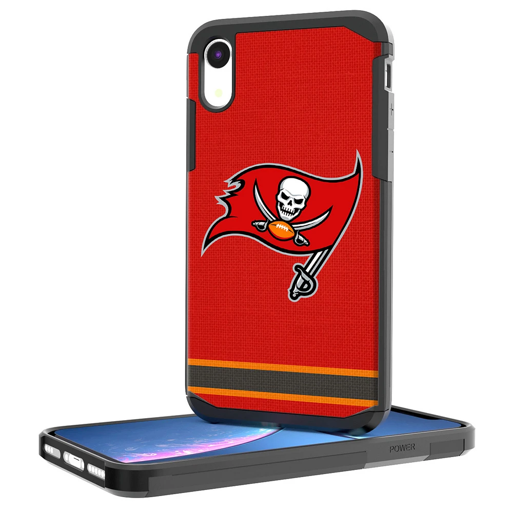 Tampa Bay Buccaneers iPhone Rugged Stripe Design Case