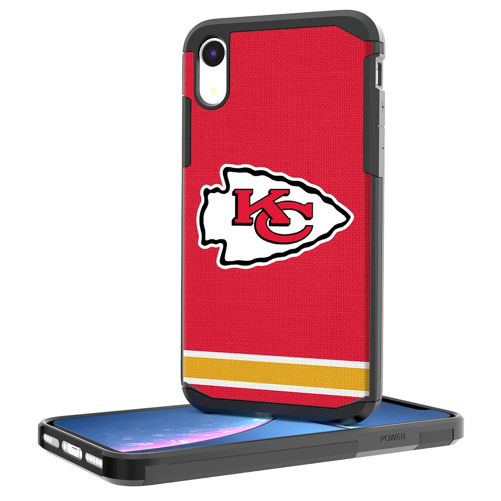 Kansas City Chiefs iPhone Rugged Stripe Design Case