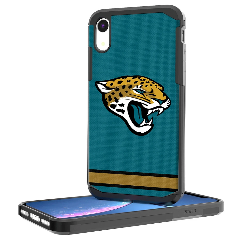 Jacksonville Jaguars iPhone Rugged Stripe Design Case