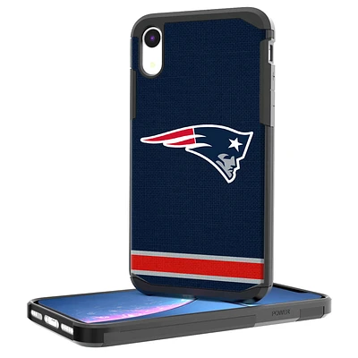 New England Patriots iPhone Rugged Stripe Design Case
