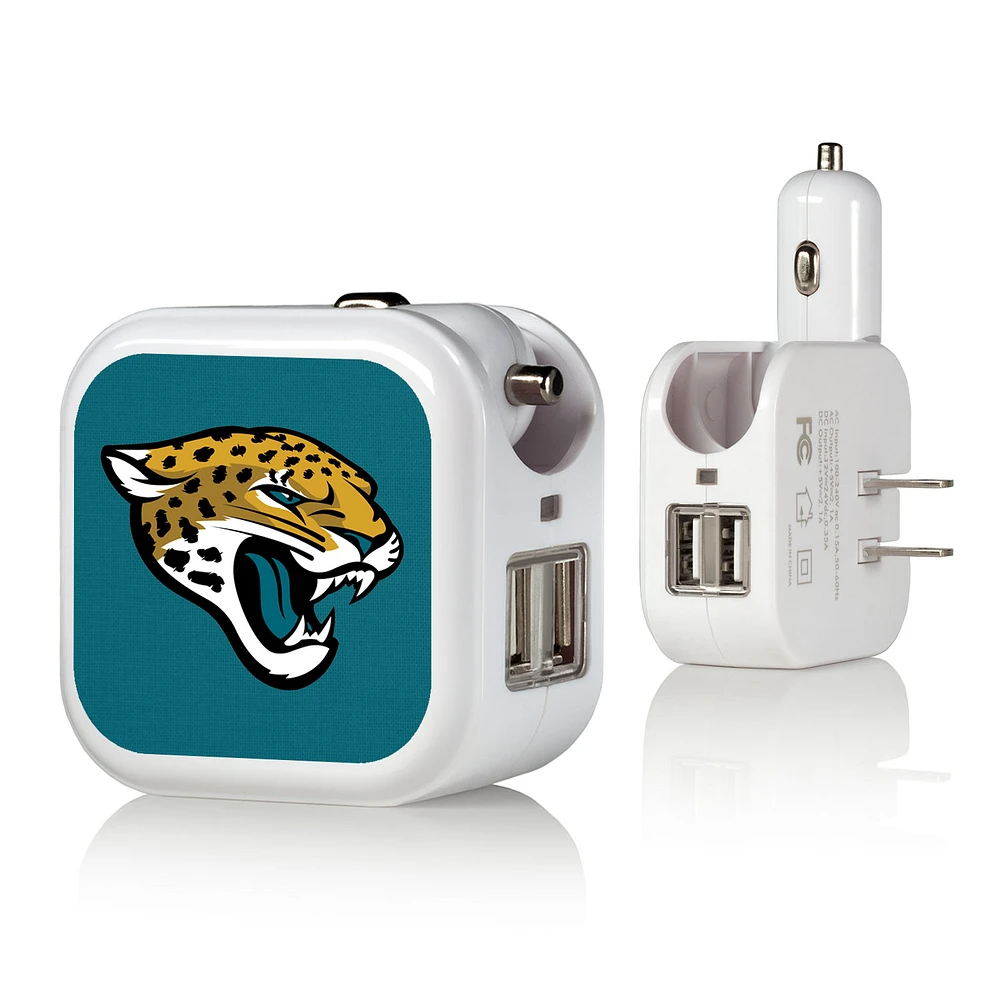 Jacksonville Jaguars Solid Design USB Charger