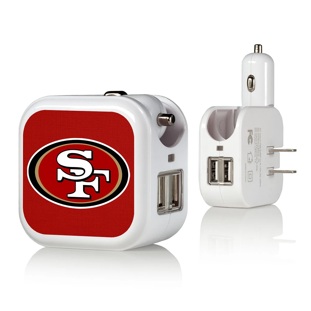 San Francisco 49ers Solid Design USB Charger