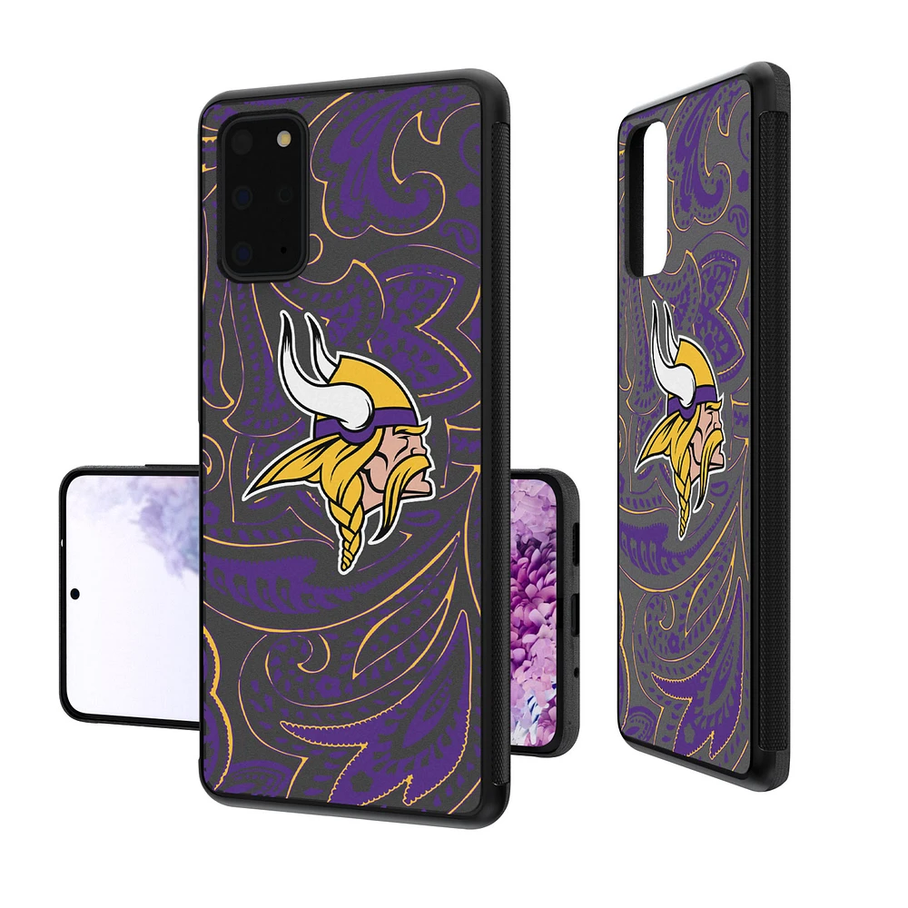 Minnesota Vikings Galaxy Paisley Design Bump Case