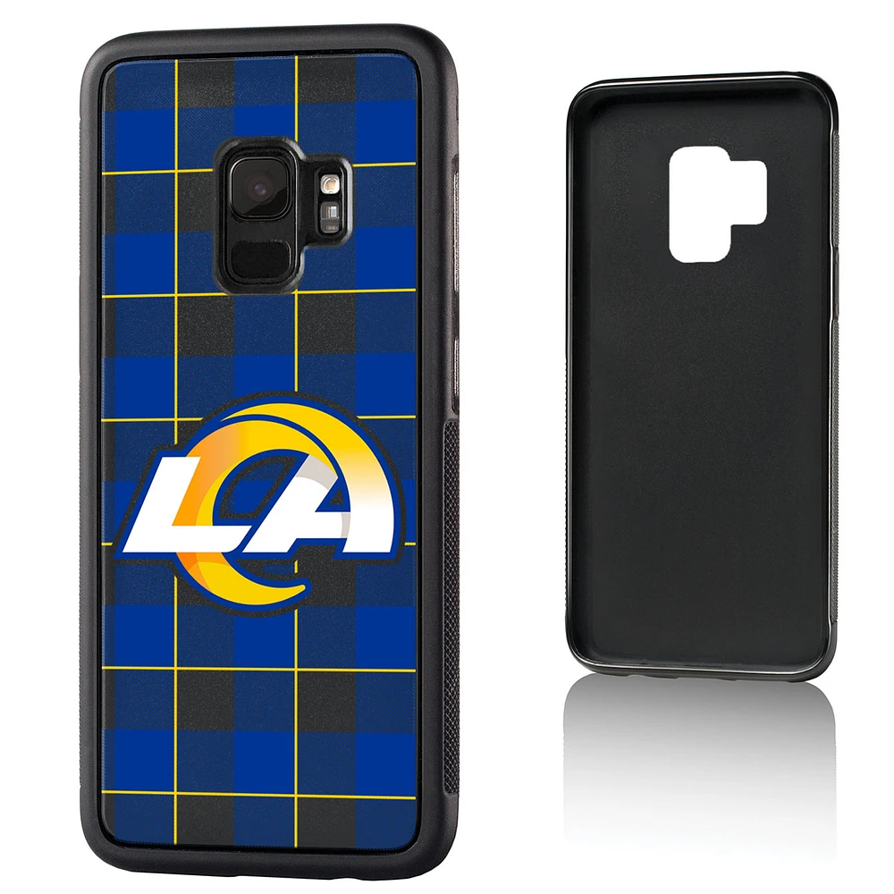 Los Angeles Rams Galaxy Plaid Design Bump Case