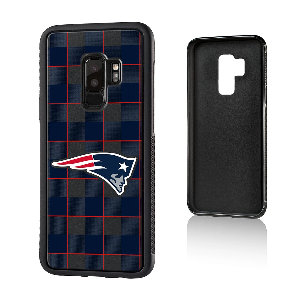 New England Patriots Galaxy Plaid Design Bump Case