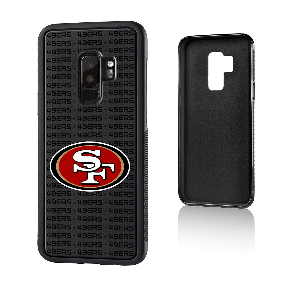 San Francisco 49ers Galaxy Text Backdrop Design Bump Case