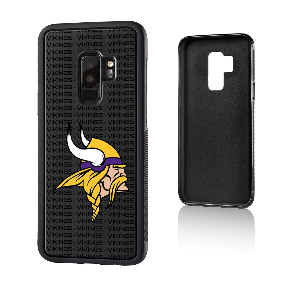 Minnesota Vikings Galaxy Text Backdrop Design Bump Case
