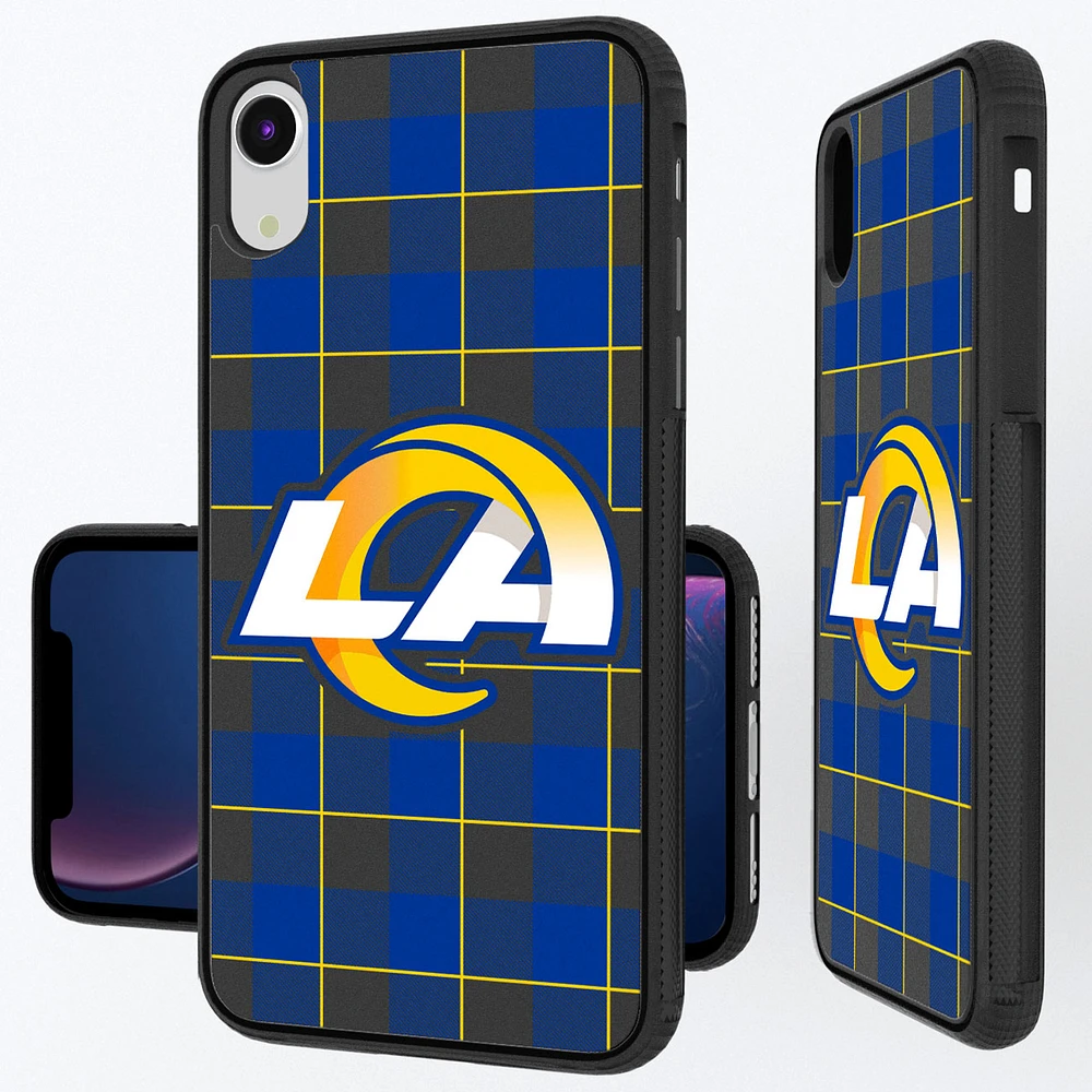 Los Angeles Rams iPhone Plaid Design Bump Case