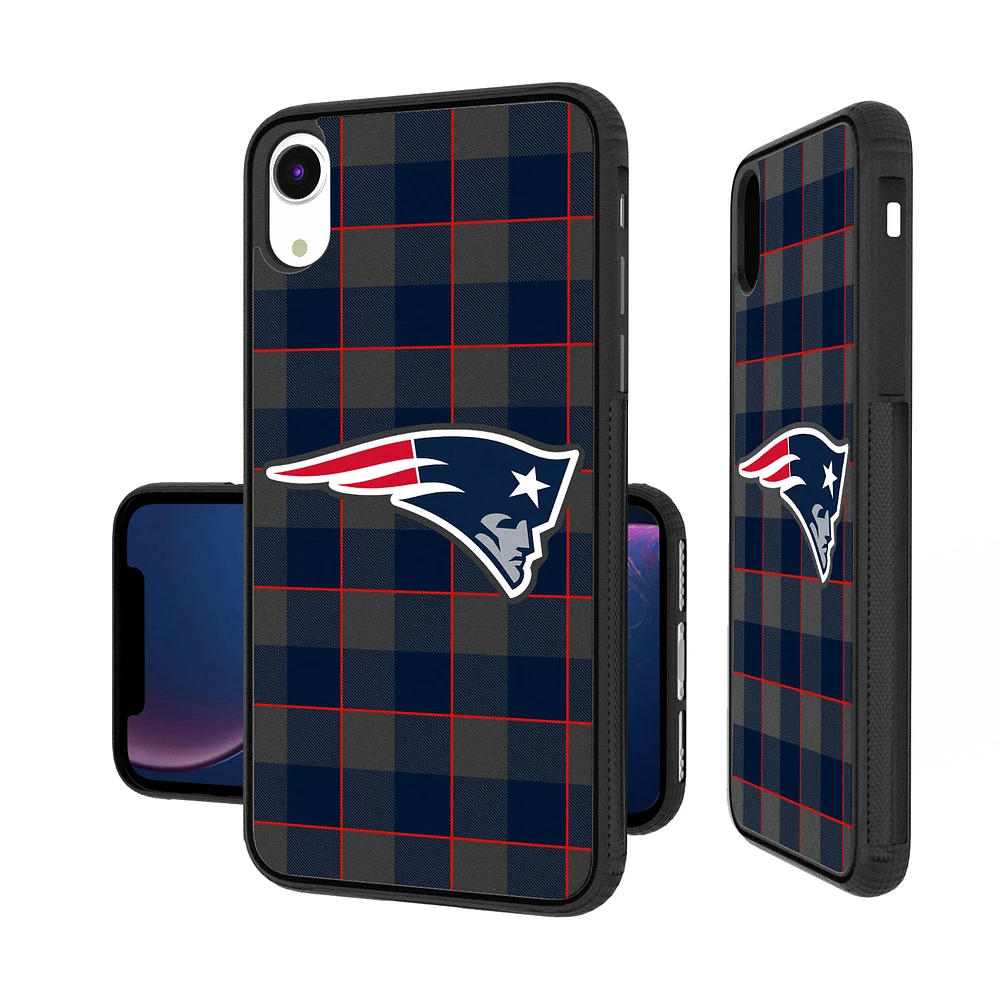 New England Patriots iPhone Plaid Design Bump Case