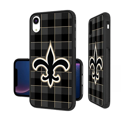 New Orleans Saints iPhone Plaid Design Bump Case