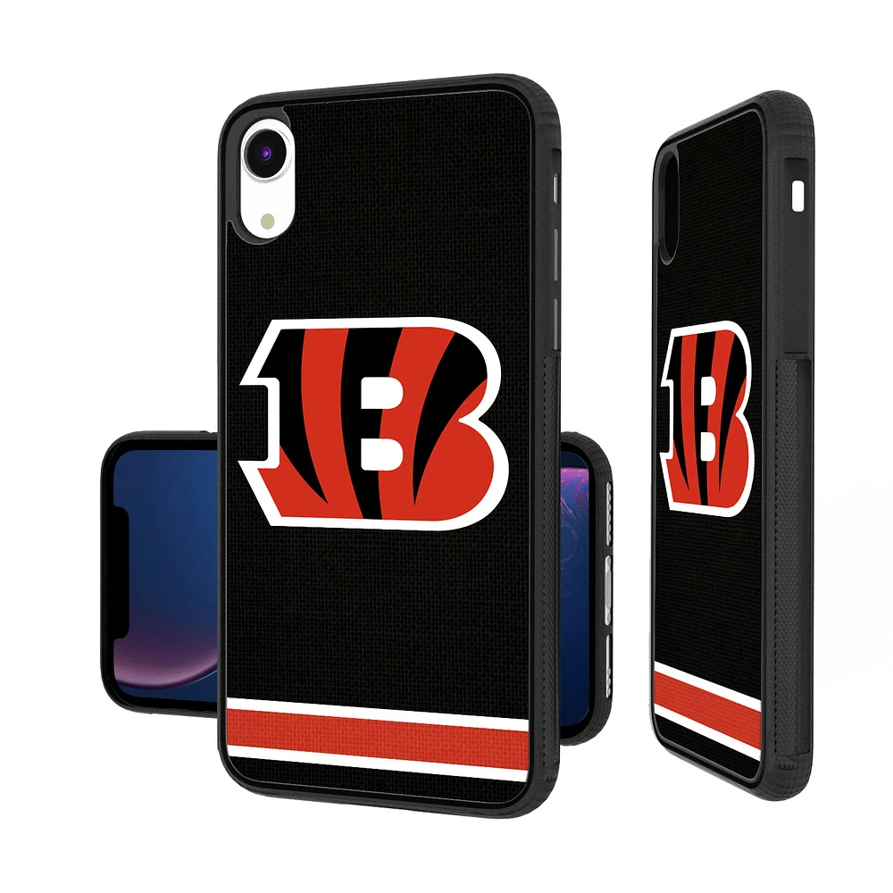 Cincinnati Bengals iPhone Stripe Design Bump Case