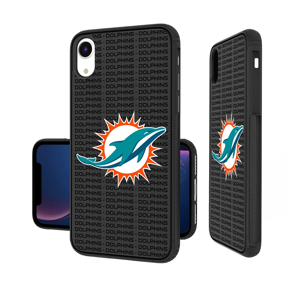 Miami Dolphins iPhone Text Backdrop Design Bump Case