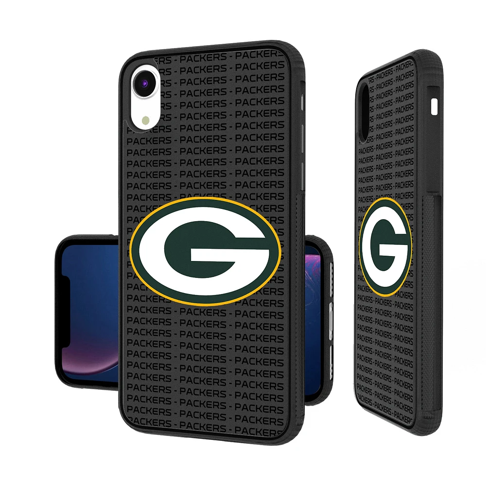 Green Bay Packers iPhone Text Backdrop Design Bump Case