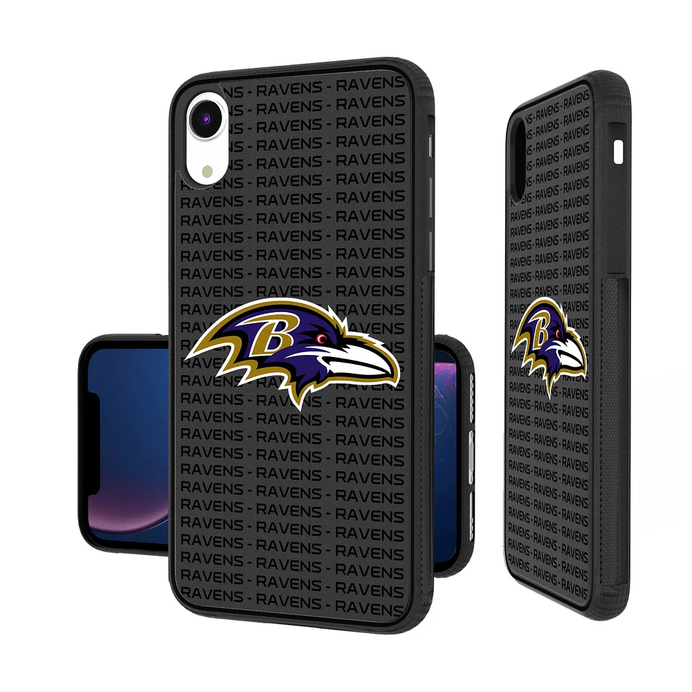 Baltimore Ravens iPhone Text Backdrop Design Bump Case