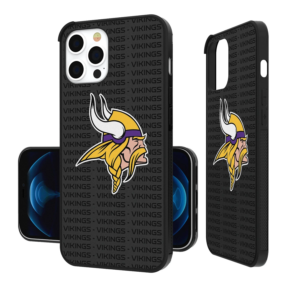 Minnesota Vikings iPhone Text Backdrop Design Bump Case