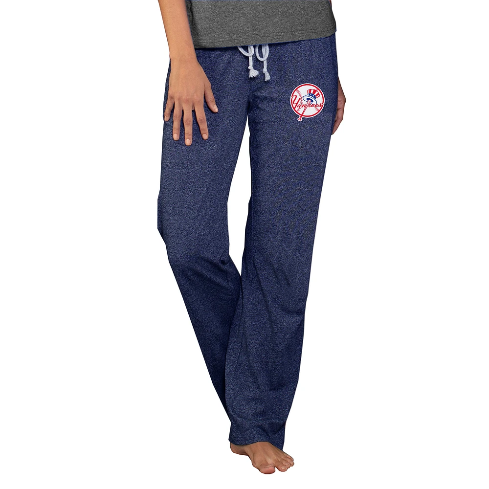 New York Yankees Concepts Sport Women's Cooperstown Quest Knit Pants - Navy