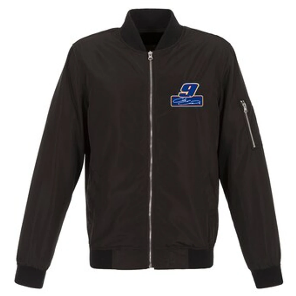 Chase Elliott JH Design Lightweight Nylon Bomber Jacket - Black